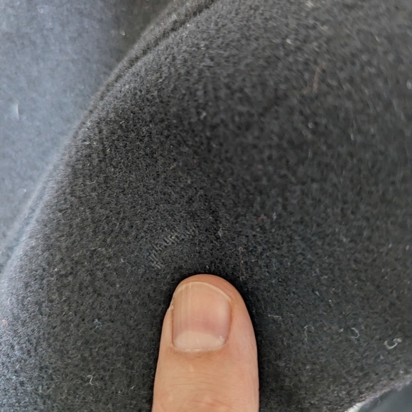 J. Crew black wool coat sz L - Picture 6 of 8